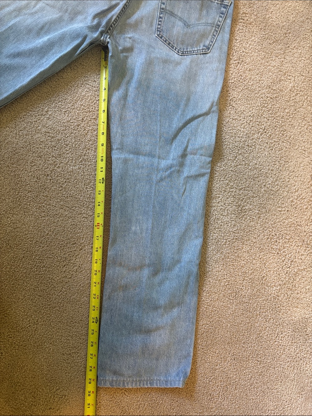 Levi's Men's Bootcut Jeans - Light Blue - Picture 4 of 5